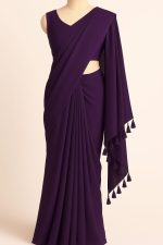 Premium Soft Georgette Saree - শাড়ি + ম্যাচিং ব্লাউজ পিস - Image 5