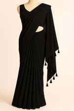 Premium Soft Georgette Saree - শাড়ি + ম্যাচিং ব্লাউজ পিস - Image 7