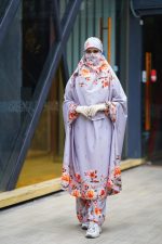 Luxury Flowy Plazo Set with Matching Niqab - ১৫০+ ঘেরের বিশাল প্লাজো ও লং কাট লাক্সারি সেট - Image 4