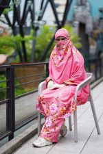 Luxury Flowy Plazo Set with Matching Niqab - ১৫০+ ঘেরের বিশাল প্লাজো ও লং কাট লাক্সারি সেট - Image 2