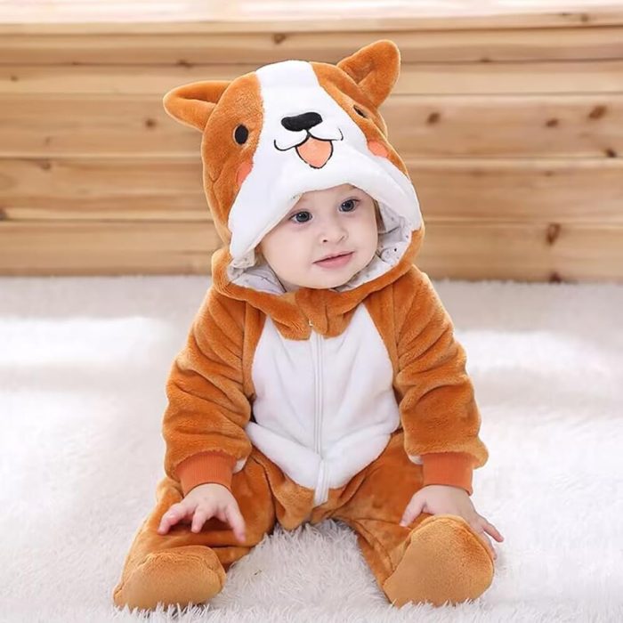 Premium Rabbit One Piece Baby Jumpsuit for Babies (1 to 4 Years) উষ্ণ ও আরামদায়ক কার্টুন শেপ বেবি রম্পার - Image 3
