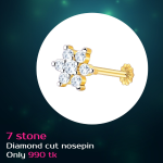 Diamond Cut Nose Pin