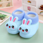 Cute Rabbit Face Soft Fleece Baby Shoes । ০-১২ মাসের শিশুদের জন্য - Image 2