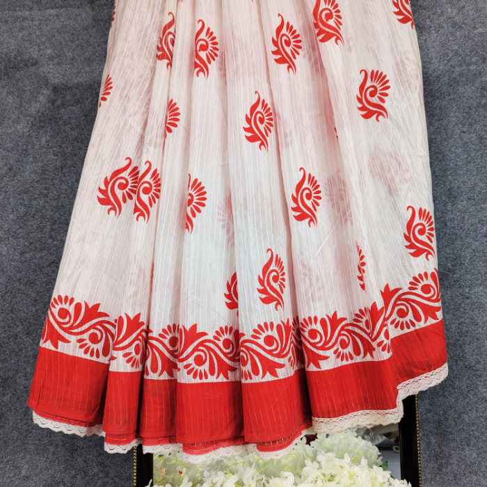 Print Saree Combo set