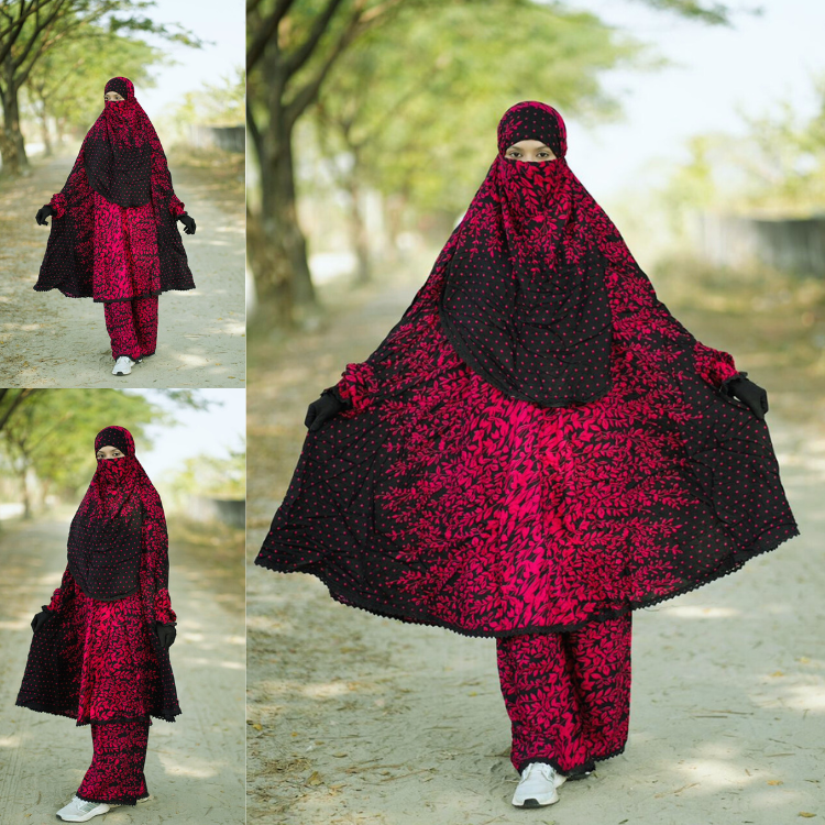 Elegant Palazzo long Khimar Set Khimar Set