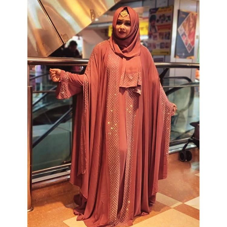 Elegant Double Part Abaya Set Abaya Set