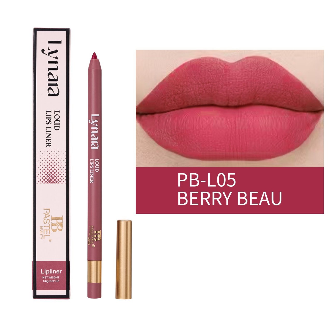Pastel Beauty Lynara Loud Lips Liner in PB-L05 Berry Beau Lips Liner