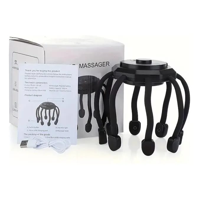 Electric Head Massager – Smart Scalp Relaxation Device for Stress Relief & Sleep Electric Head Massager